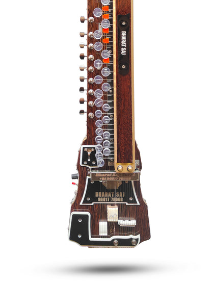 Bharat Saj® Professional Bulbul Tarang Square Model With Heavy Case  - Dark Natural (S-DBT)