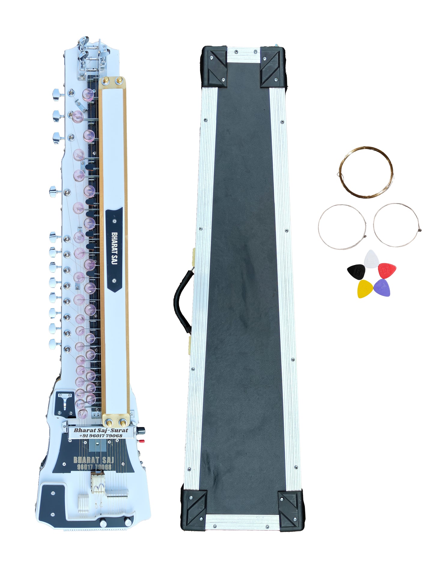 Bharat Saj® Professional Bulbul Tarang Square Model - Milky White (S-WGP)